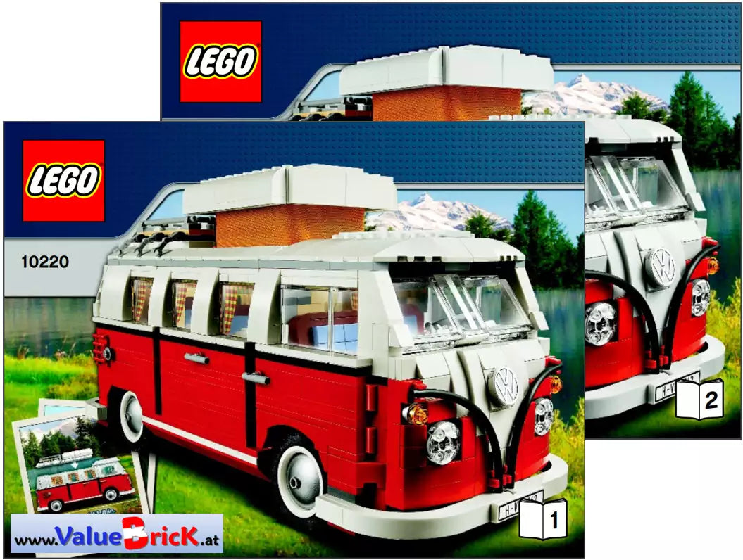 LEGO Creator BAUANLEITUNG 10220 Volkswagen T1 Campingbus