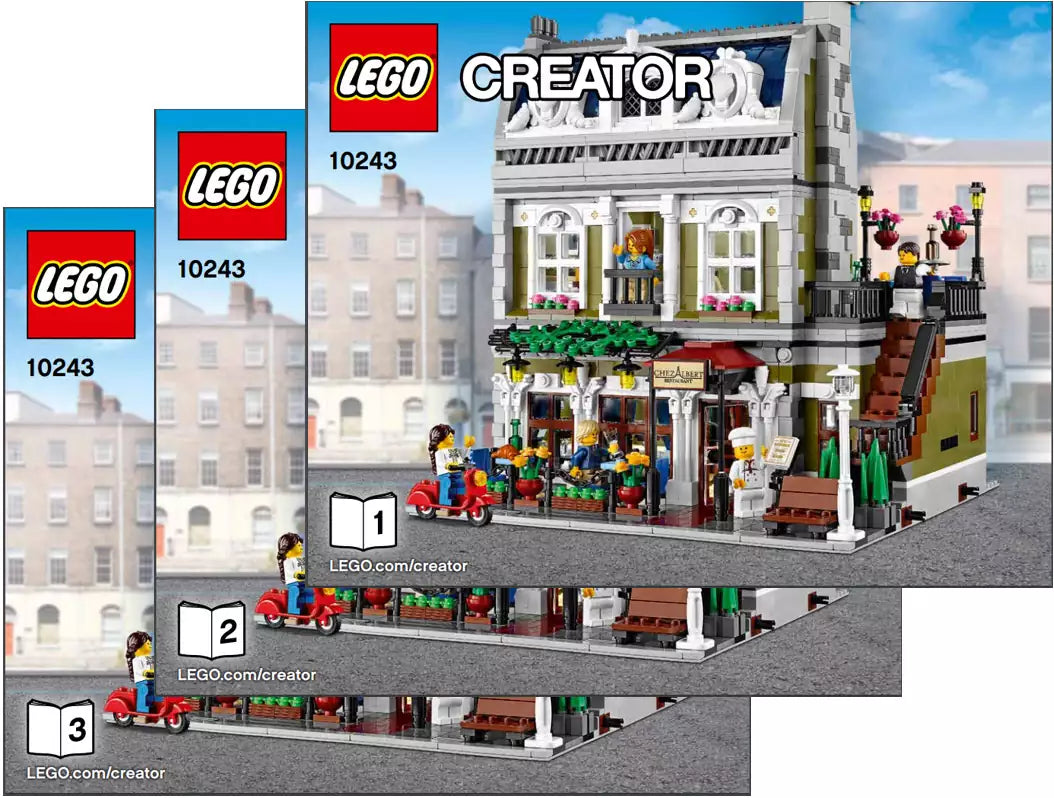 LEGO Creator BAUANLEITUNG 10243 Pariser Restaurant