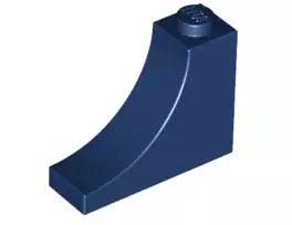 LEGO Steine 18653 Bogensteinsegment 1x3x2 invers, dunkelblau