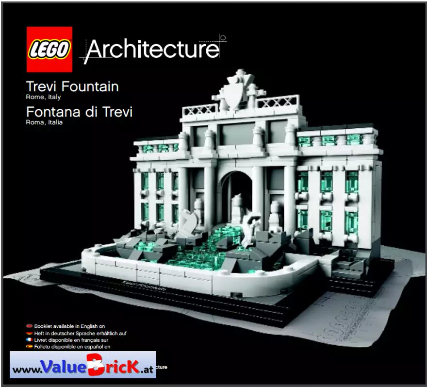 LEGO Architecture BAUANLEITUNG 21020 Trevi-Brunnen