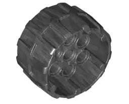 LEGO Räder und Reifen 22410 Plastikrad mit 7 Pinlöchern 37 x 22mm, perldunkelgrau