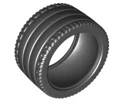 LEGO Räder und Reifen 23799 Reifen 81,6 x 44mm ZR, schwarz