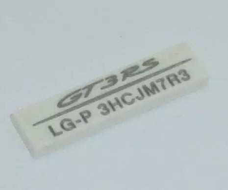 LEGO Fliesen 2431 Fliese 1x4, weiß mit Porsche 911 GT3 RS Seriennummer: LG-P 3HCJM7R3