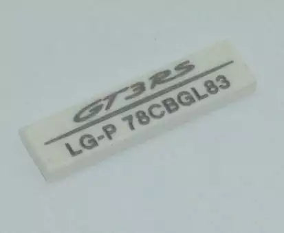 LEGO Fliesen 2431 Fliese 1x4, weiß mit Porsche 911 GT3 RS Seriennummer: LG-P 78CBGL83