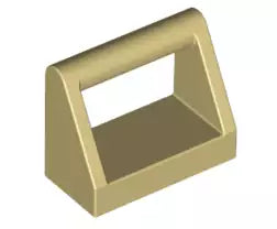 LEGO Fliesen 2432 Fliese 1x2 mit Bügel, beige