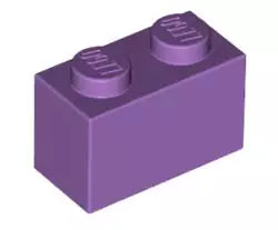 LEGO Steine 3004 Stein 2x1, mittel-lavendel