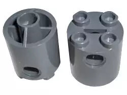 LEGO Sondersteine 30361c Stein rund 2x2x2 mit 2 Pinloch, weiß