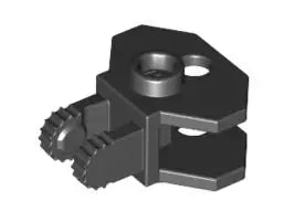LEGO Gelenke 30396 Scharnier 1x2 (2 Finger, rastend) und Kugelkupplung, schwarz