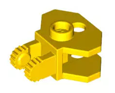 LEGO Gelenke 30396 Scharnier 1x2 (2 Finger, rastend) und Kugelkupplung, gelb