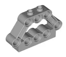LEGO Technic 32333 Verbinderblock 1x5x3 (8xPin), hellgrau