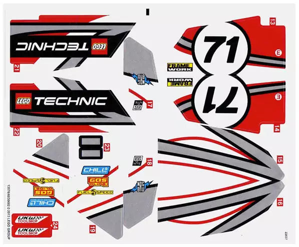 sticker lego technic 42000