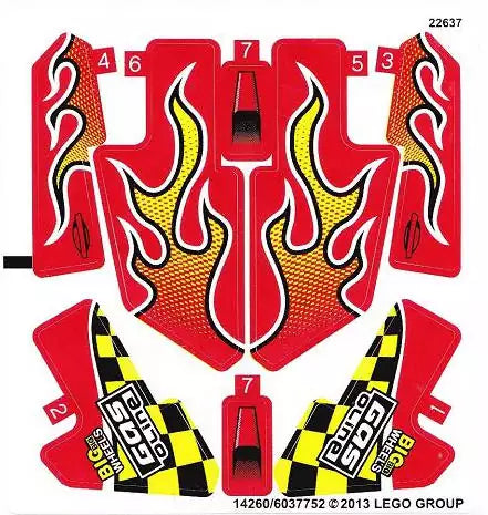 sticker lego technic 42005