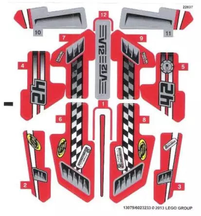 sticker lego technic 42011