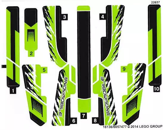 sticker lego technic 42021