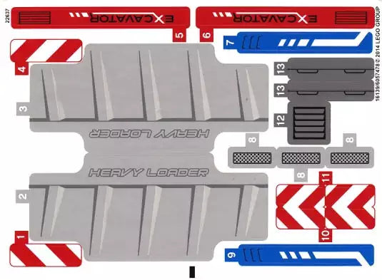 sticker lego technic 42023