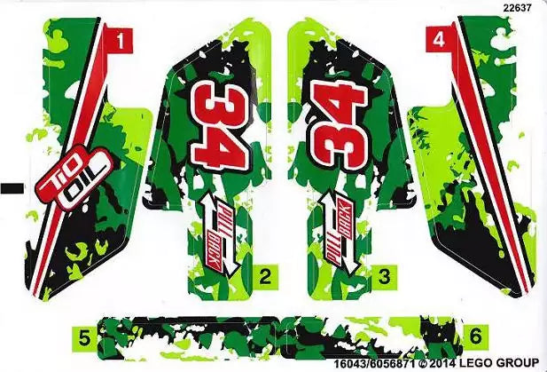 sticker lego technic 42027