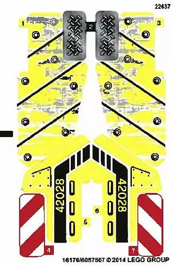 sticker lego technic 42028