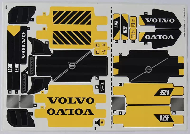 sticker lego technic 42030 VOLVO L350F Radlader