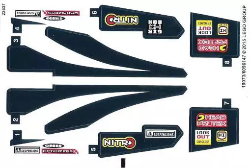 sticker lego technic 42033