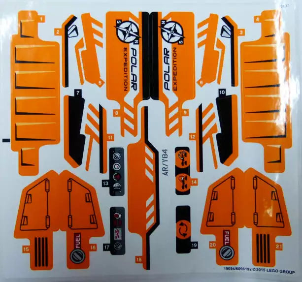 sticker lego technic 42038