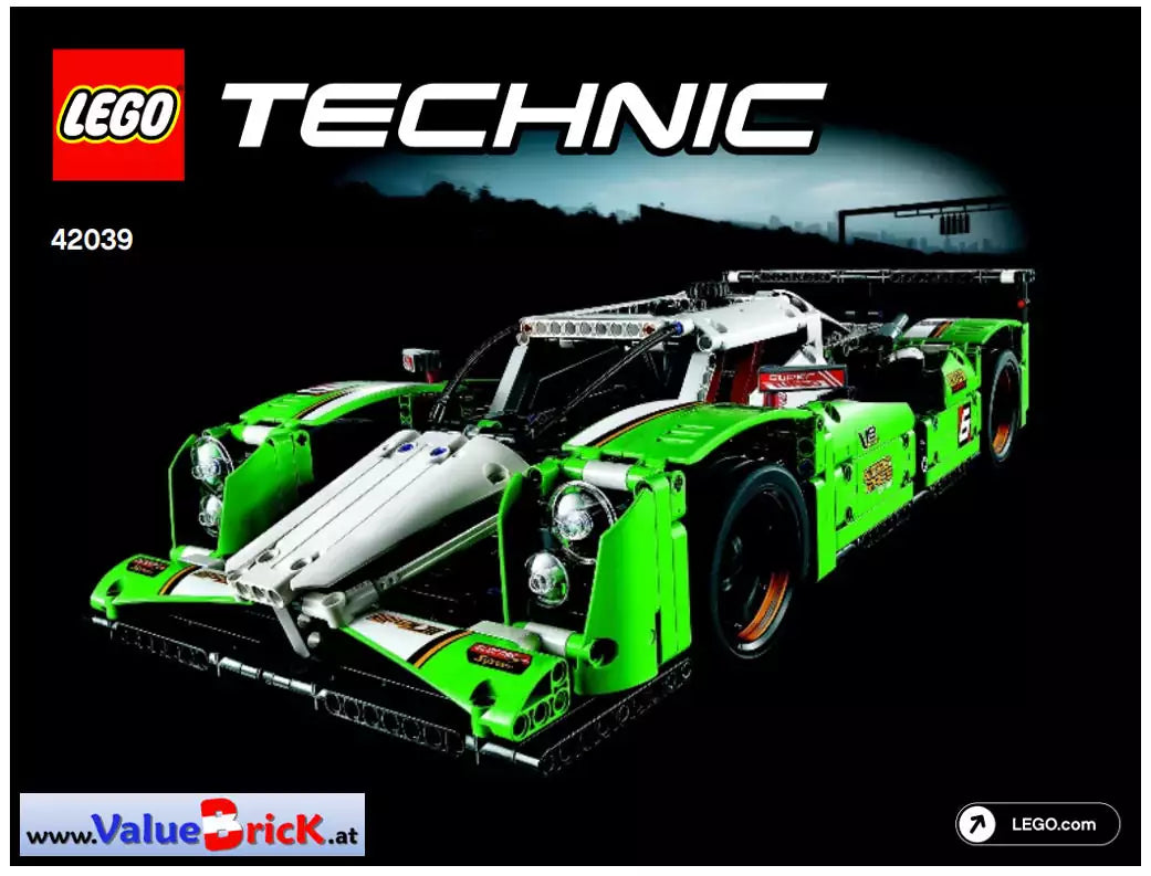 bauanleitung lego technic 42039 Langstrecken-Rennwagen