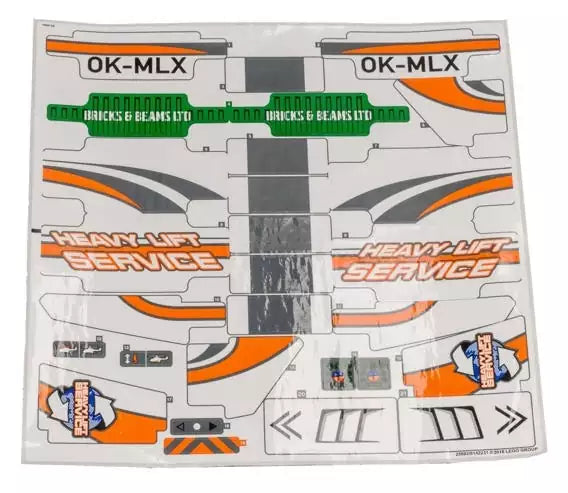 LEGO Technic STICKERBOGEN 42052stk01 Schwerlasthubschrauber