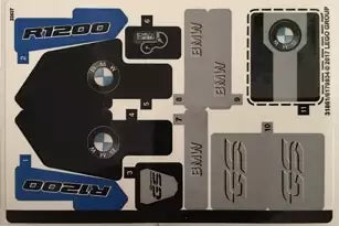 LEGO Technic STICKERBOGEN 42063stk01 BMW R 1200 GS Adventure