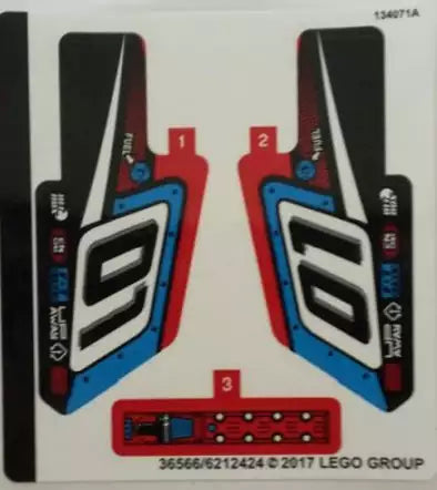 LEGO Technic STICKERBOGEN 42073stk01 BUMMS!