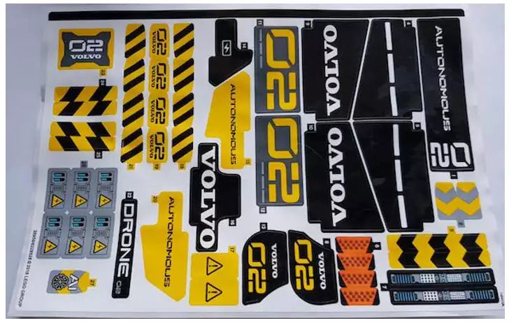 LEGO Technic STICKERBOGEN 42081stk01 Volvo Konzept-Radlader ZEUX
