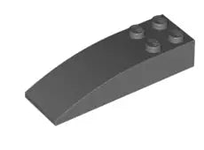 LEGO Schrägsteine 44126 Bogenstein 2x6, dunkelgrau