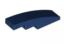 LEGO Schrägsteine 61678 Bogenstein 1x4 ohne Noppen, dunkelblau