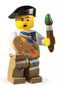 LEGO Minifiguren Serie 4 8804-01 Künstler