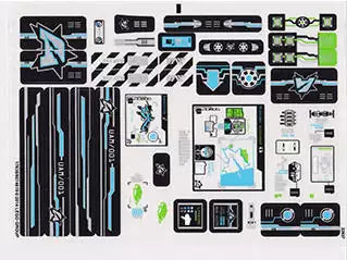 LEGO Ultra Agents STICKERBOGEN 70165 Ultra-Agenten-Hauptquartier