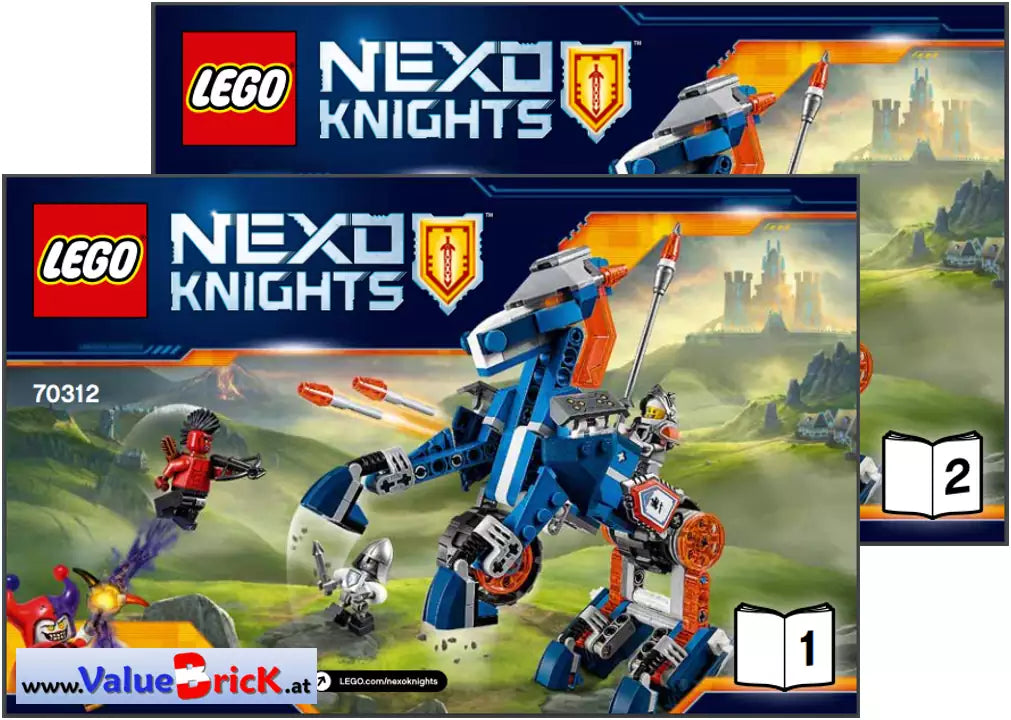 LEGO Nexo Knights BAUANLEITUNG 70312 Lances Robo-Pferd