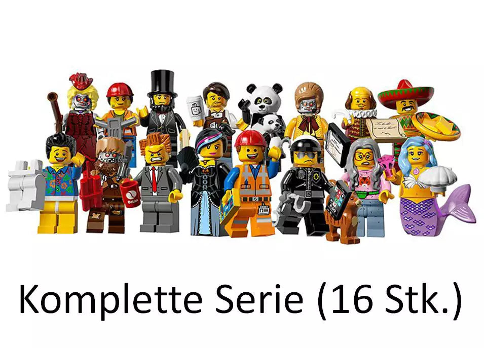 LEGO MOVIE Minifiguren 71004 Alle 16 Minifiguren