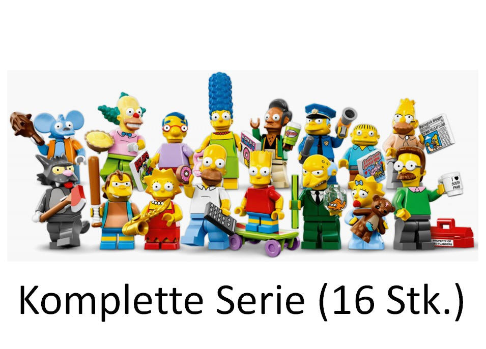 inhalt: LEGO Simpsons Serie 1 Minifiguren 71005 Alle 16 Minifiguren