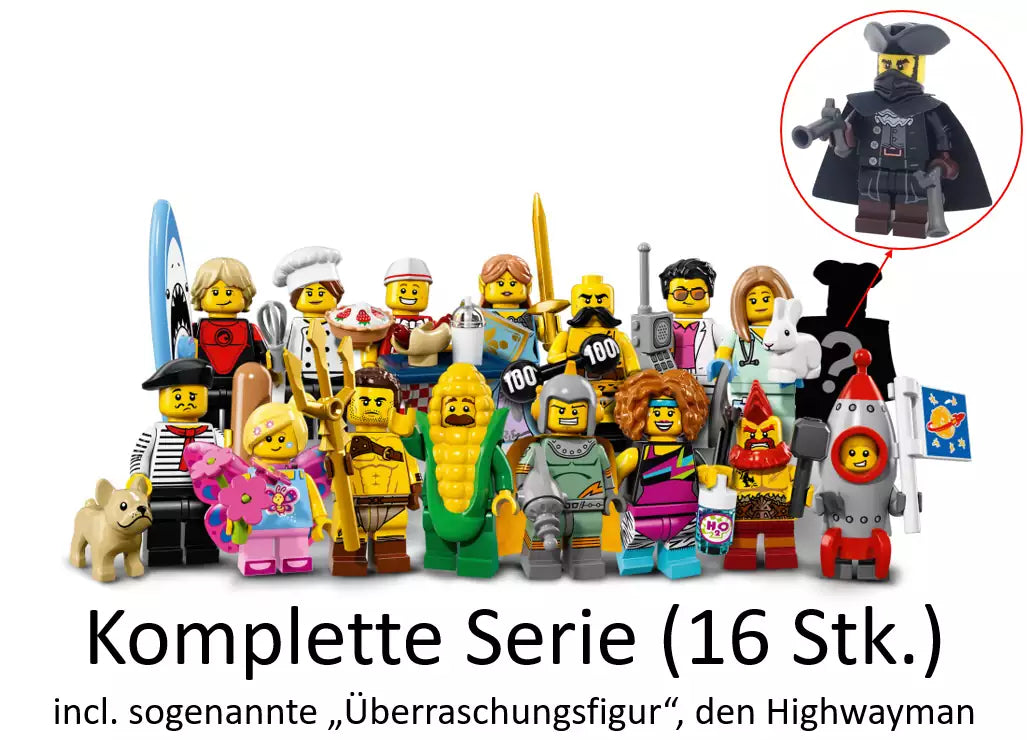LEGO Minifiguren Serie 17 71018 Alle 16 Minifiguren, Inhalt
