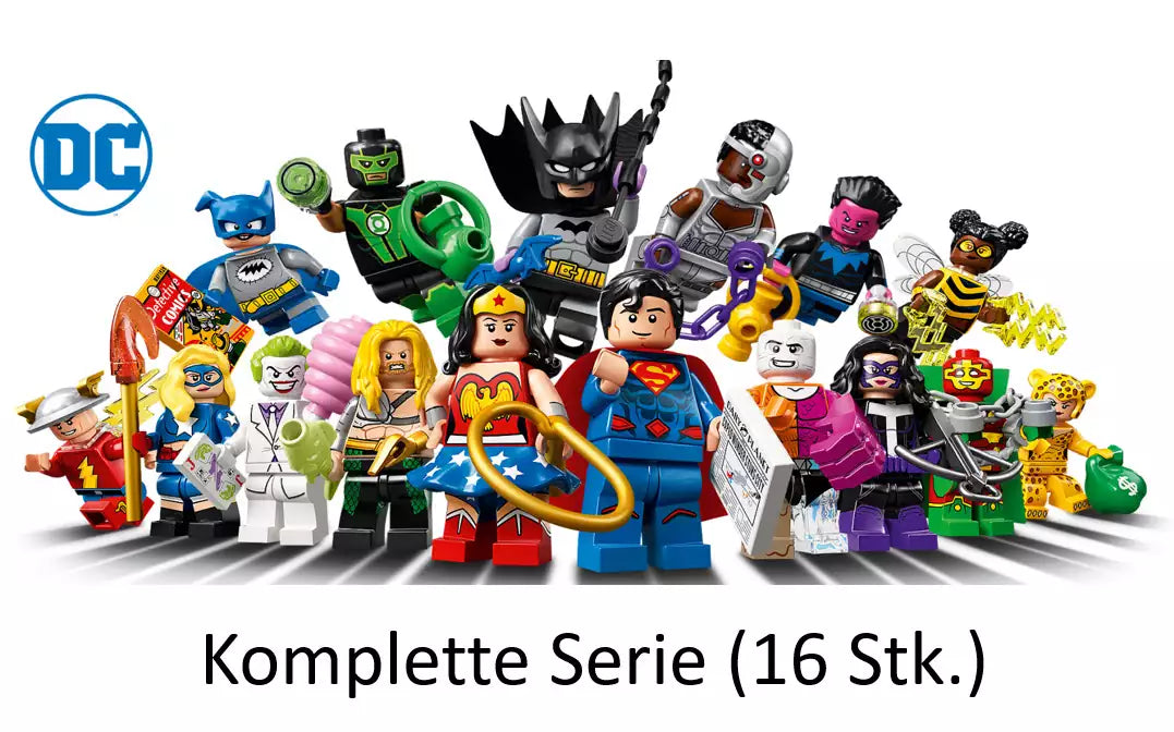 Verpackung: LEGO DC Super Heroes Minifiguren 71026 Satz von 16 Minifiguren