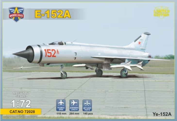 Verpackung: ModelSvit 72028 Ye-152A Soviet twin-engined interceptor prototype, 1:72