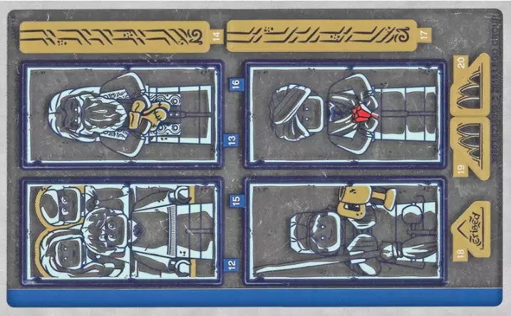 LEGO Harry Potter STICKERBOGEN Nr.2 75954 Die große Halle von Hogwarts