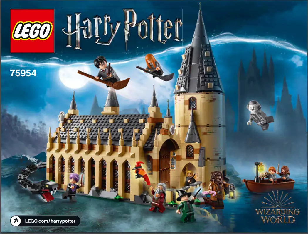 LEGO Harry Potter BAUANLEITUNG 75954 Die große Halle von Hogwarts