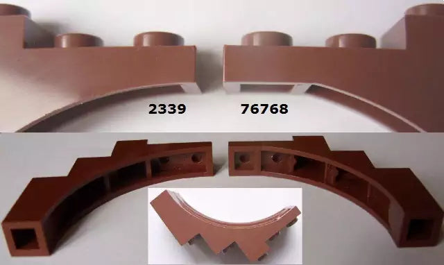 LEGO Steine 2339 Bogensteinsegment 1x5x4, schwarz