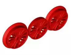 LEGO Eisenbahn 85489b Dampflok Speichenrad, rot
