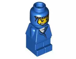LEGO Minifiguren Zubehör 85863pb009 Abenteurer Microfigur, blau