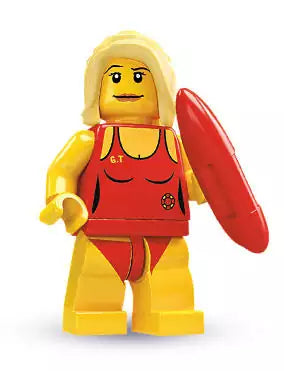 LEGO Minifiguren Serie 2 8684-03 Rettungsschwimmerin
