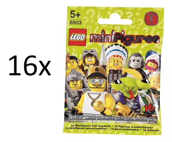 LEGO Minifiguren Serie 3 8803 Alle 16 Minifiguren