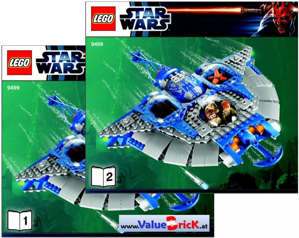 LEGO Star Wars BAUANLEITUNG 9499 Gungan Sub