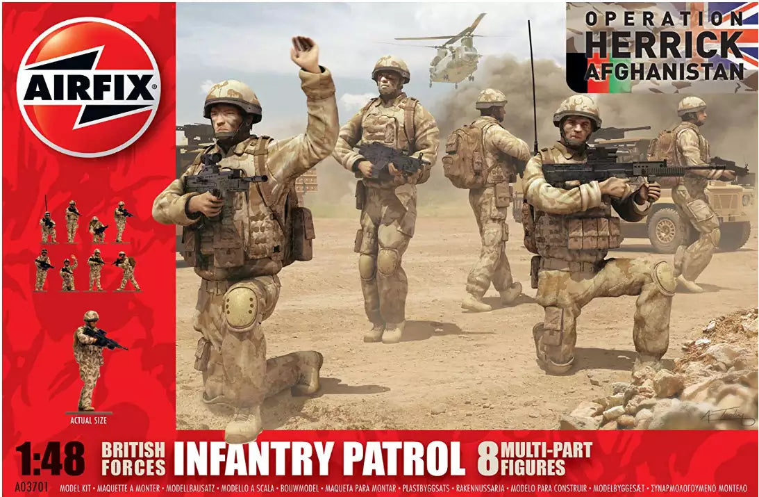 Verpackung: Airfix A03701 British Forces Infantry Patrol Operation Herrick Afghanistan, 1:48