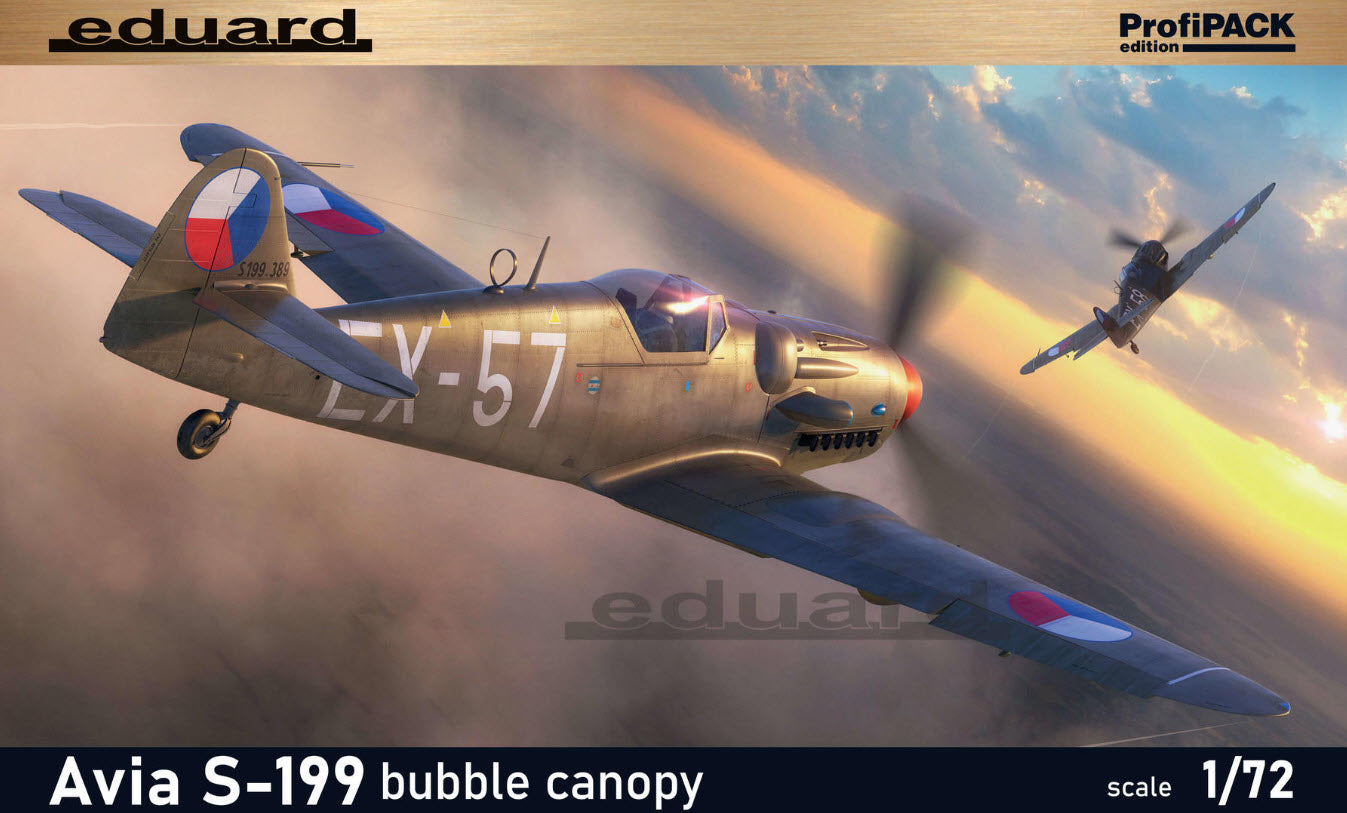 Verpackung: Eduard 70151 Avia S-199 bubble canopy, ProfiPACK edition, 1:72