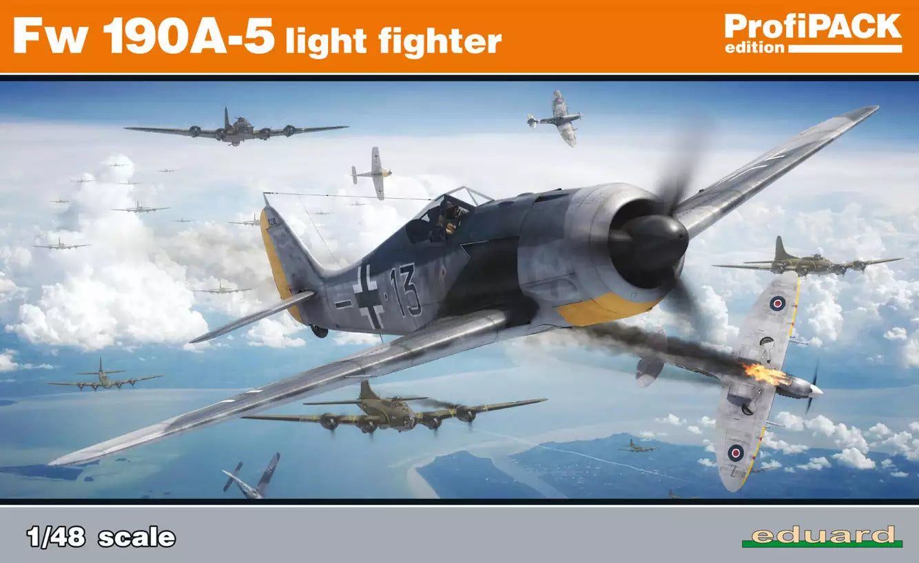 Verpackung: Eduard 82143 Focke-Wulf Fw 190A-5 light fighter, ProfiPACK-Edition, 1:48